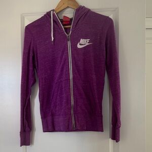 Nike lightweight Purple Hoodie